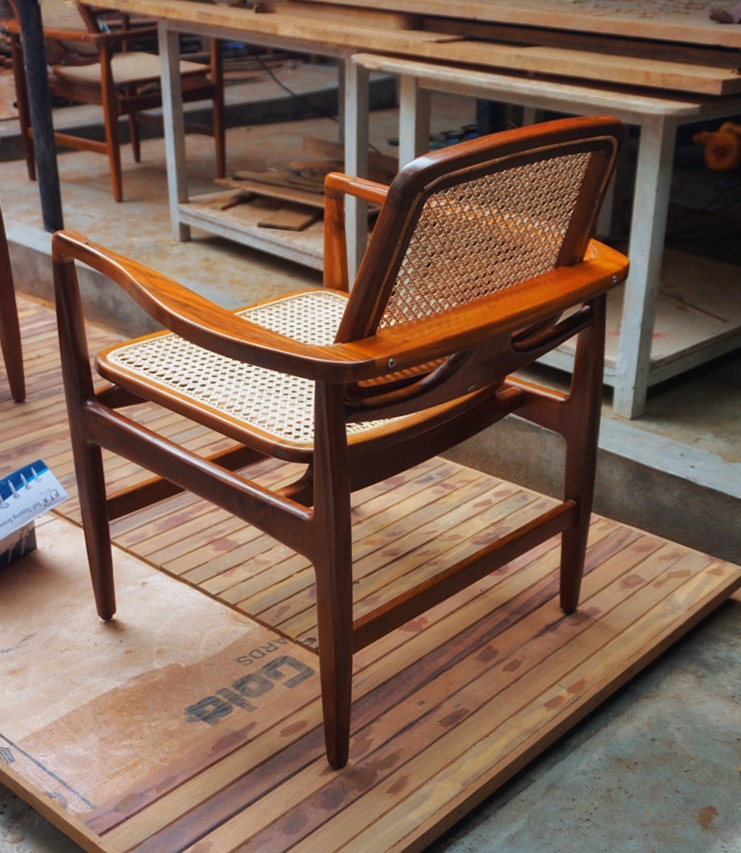Hand-finished side table